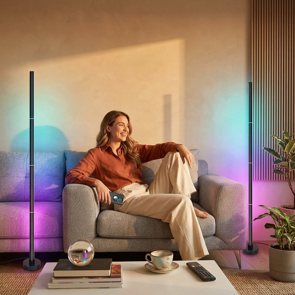 Smart RGB Corner Lamp with Color Control
