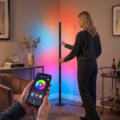 Smart RGB Corner Lamp with Color Control